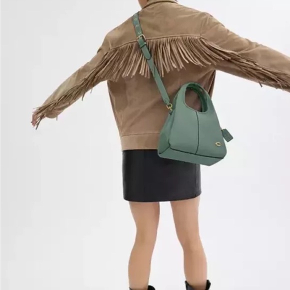 Coach Lana 23 Refined Pebble Leather/Brass/Sage Shoulder & Crossbody Bag - Picture 5 of 16